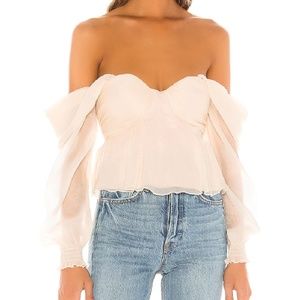 House of Harlow 1960 X Revolve Burna Blouse, Sz Small